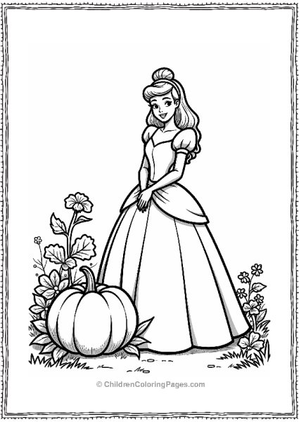 Cinderella And The Pumpkin Garden Free PDF Printable