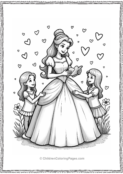 Cinderella At A Valentine’s Day Party Free PDF Printable