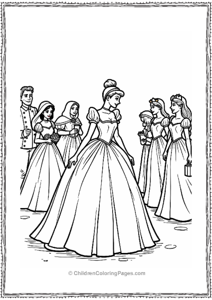 Cinderella At The Royal Ball Free PDF Printable