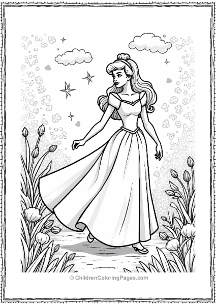 Cinderella In A Magical Garden Free PDF Printable