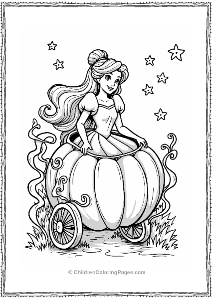 Cinderella In Her Pumpkin Carriage Free PDF Printable