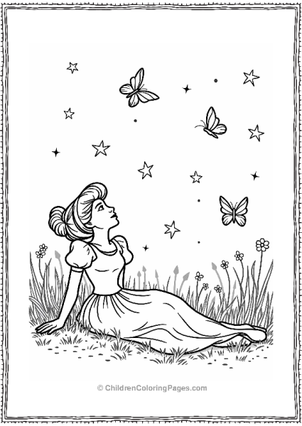 Cinderella Watching The Stars Free PDF Printable