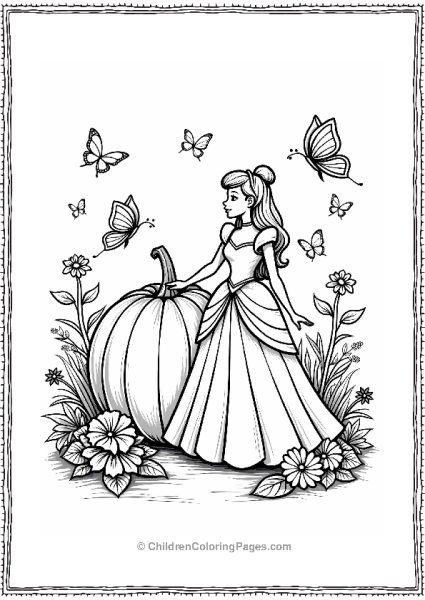 Cinderella With A Magical Pumpkin Free PDF Printable