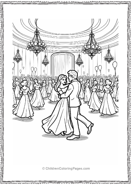 Cinderella’s Ballroom Dance Scene Free PDF Printable