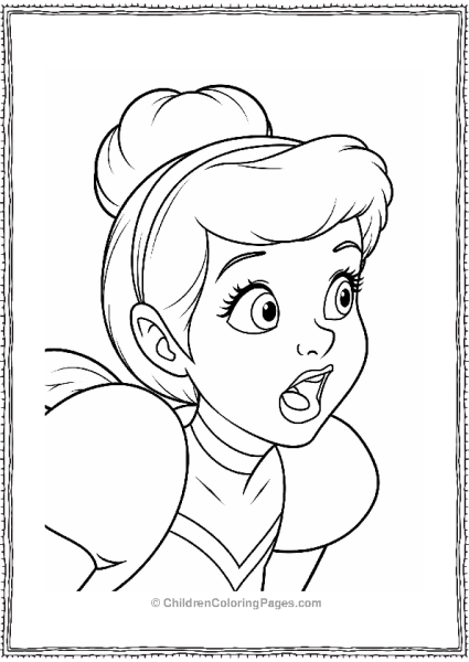 Cinderella’s Determined Expression Free PDF Printable