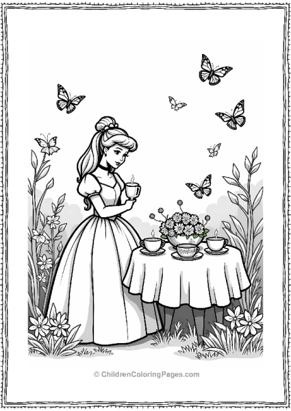 Cinderella’s Garden Tea Party Free PDF Printable