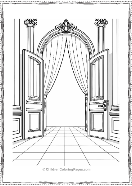 Cinderella’s Grand Ballroom Entrance Free PDF Printable