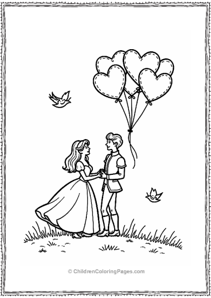 Cinderella’s Heart Shaped Balloon Release Free PDF Printable