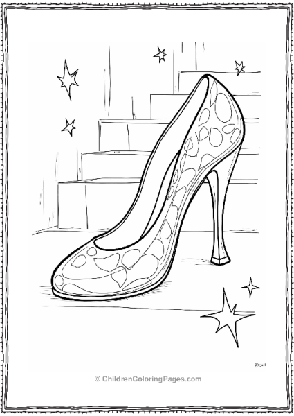 Cinderella’s Sparkling Glass Slipper Free PDF Printable