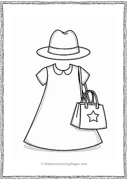 Classic Fedora And Star Tote Bag Free PDF Printable