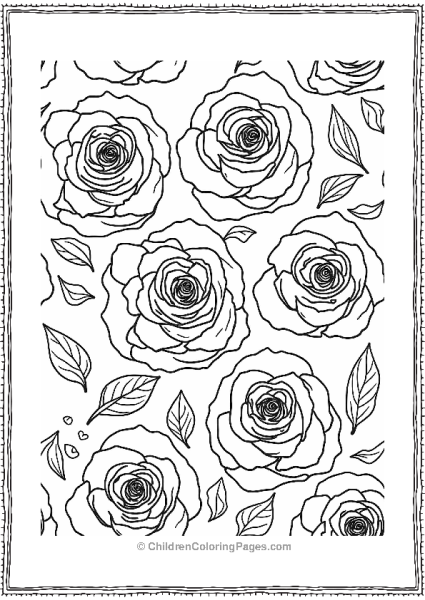 Classic Rose Floral Pattern Free PDF Printable