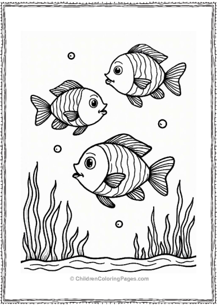 Colorful Fish In The Ocean Free PDF Printable