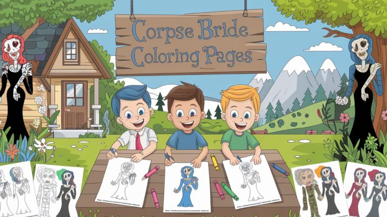 Corpse Bride Coloring Pages