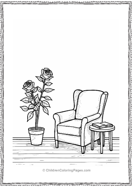 Cozy Corner With Roses Free PDF Printable