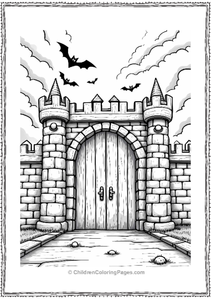 Creepy Castle Gate In Bowser’s Fortress Free PDF Printable