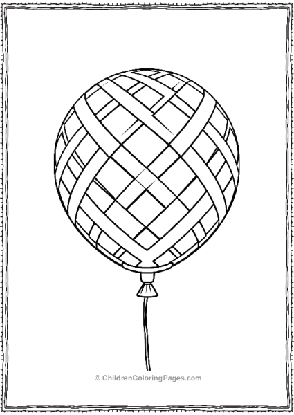 Criss Cross Balloon Free PDF Printable