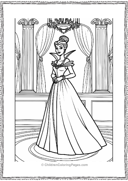 Dazzling Lady Tremaine In A Luxurious Ballroom Free PDF Printable