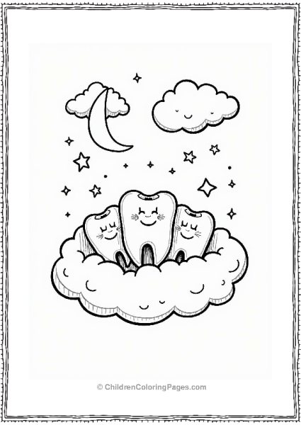 Dental Dreams Under A Starry Night Free PDF Printable