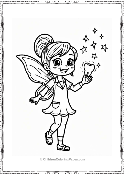 Dentist And Tooth Fairy With Tooth Free PDF Printable