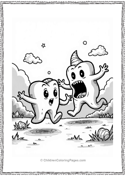 Dentist Cavity Monster Chase Free PDF Printable