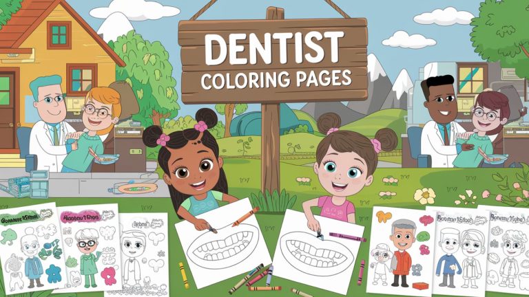 Dentist Coloring Pages