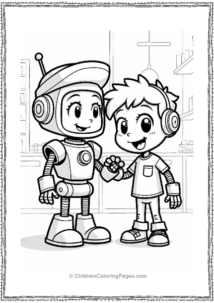 Dexter And His Friendly Robot Free PDF Printable