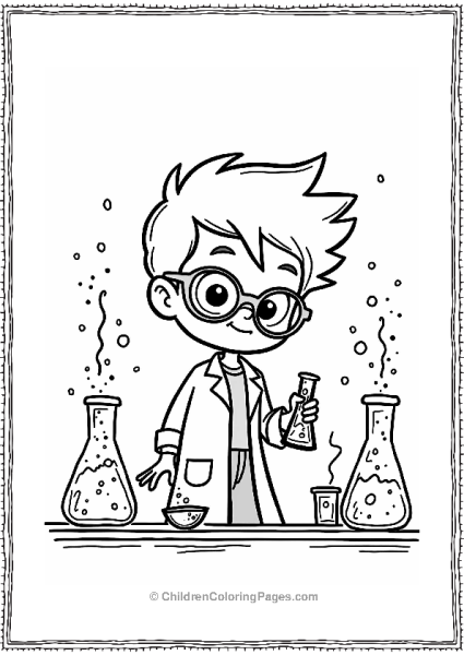 Cartoon Network Dexter In His Colorful Lab Free PDF Printable