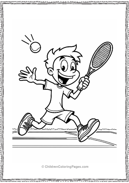 Dexter Playing Tennis Free PDF Printable