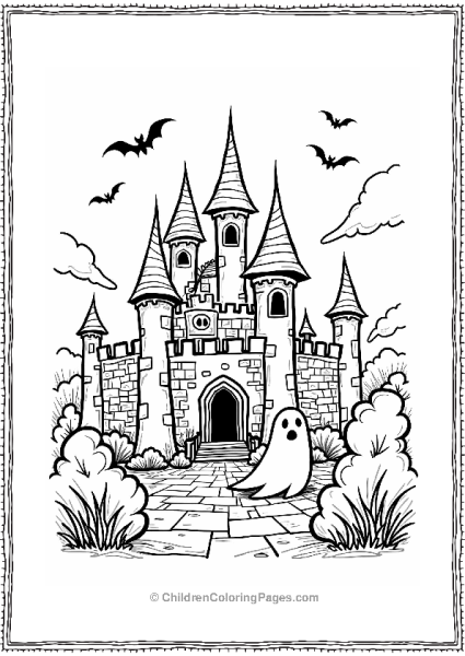 Disney Villain In Creepy Castle Courtyard Free PDF Printable