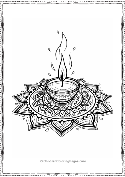 Diwali Diya Candy Celebration Free PDF Printable