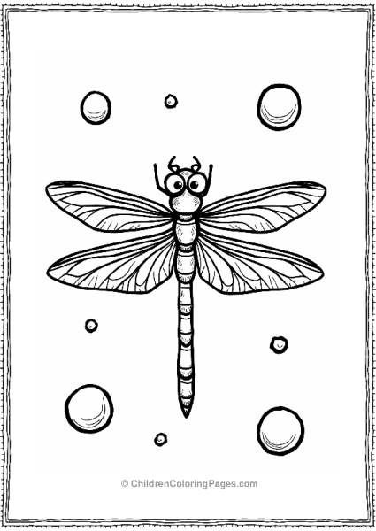 Dragonfly Close Up With Geometric Patterns Free PDF Printable