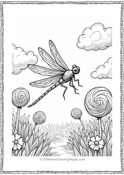 Dragonfly In Candyland Free PDF Printable