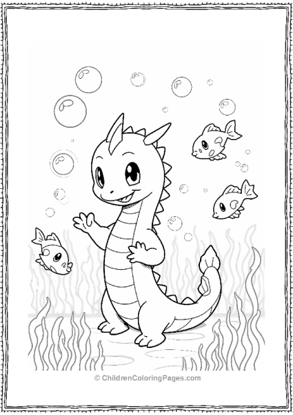 Dragonite And Friends Underwater Party Free PDF Printable