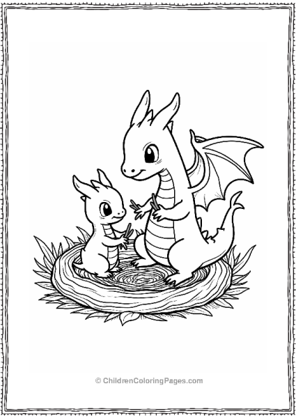 Dragonite Building A Cozy Nest Free PDF Printable