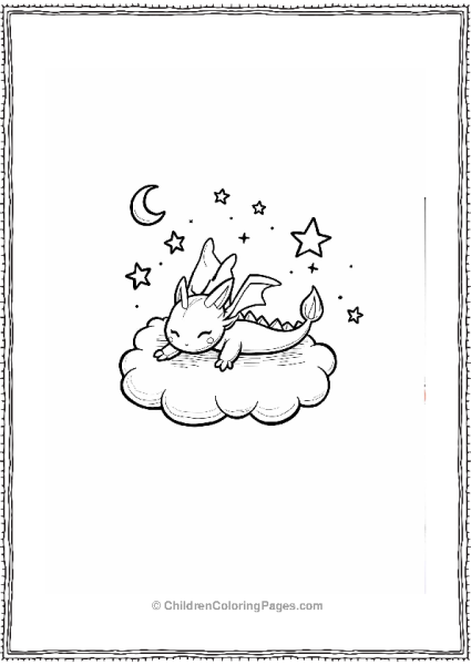 Dragonite Dreaming Among Stars Free PDF Printable