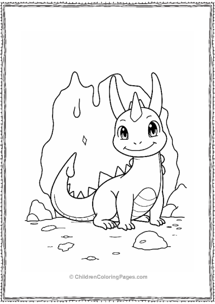 Dragonite Exploring A Cave Free PDF Printable