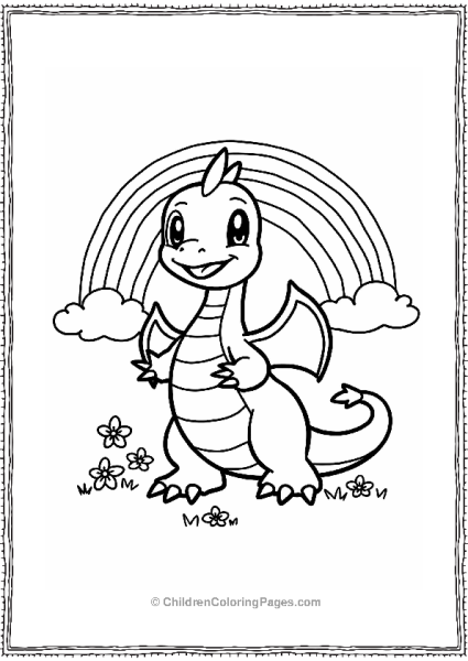 Dragonite With Rainbow Aura Free PDF Printable