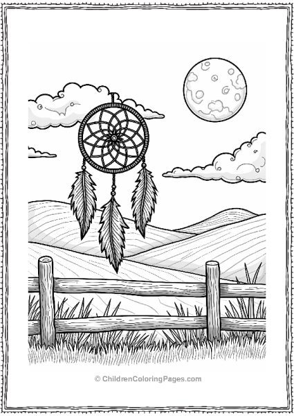 Dreamcatcher In A Countryside Setting Free PDF Printable