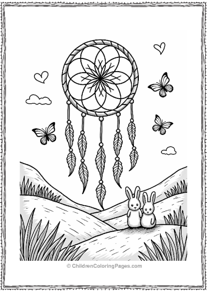 Dream Catcher In A Dreamy Landscape Free PDF Printable