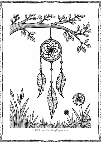 Dreamcatcher In Nature Free PDF Printable