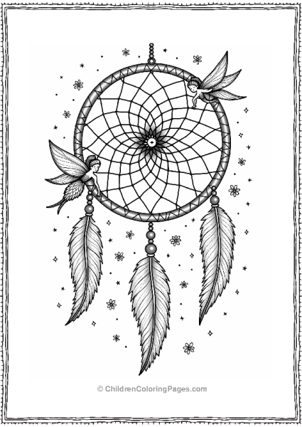 Dreamcatcher With Fairies Free PDF Printable