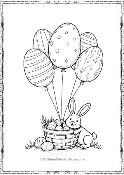 Easter Egg Balloons Free PDF Printable