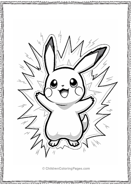 Electric Pokémon Sparks Free PDF Printable