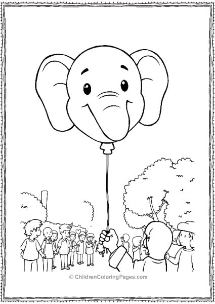 Elephant Balloon Parade A Cartoon Balloon Free PDF Printable