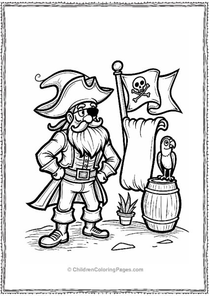 Evil Pirate At His Hideout Free PDF Printable