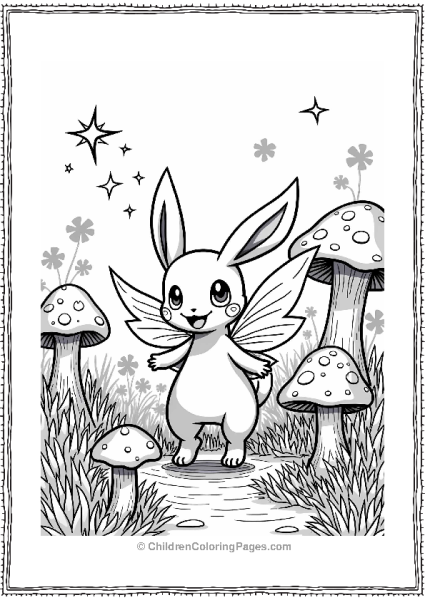 Fairy Pokémon In The Garden Free PDF Printable