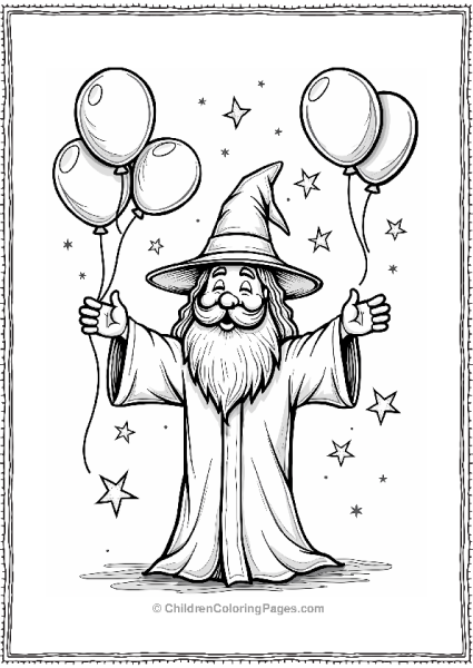 Wizard At A Party Free PDF Printable