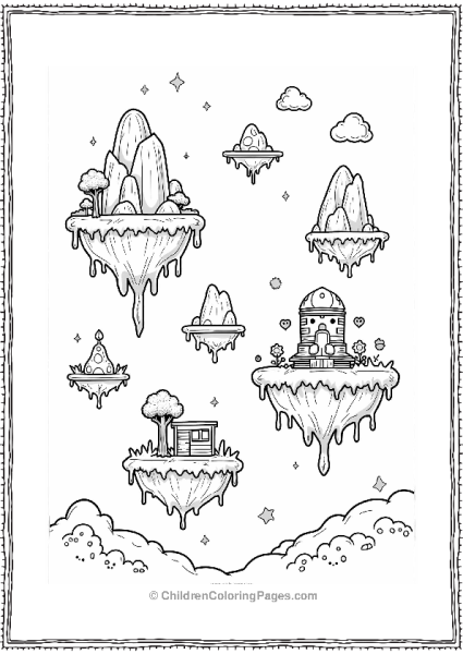 Floating Islands In The Sky Free PDF Printable