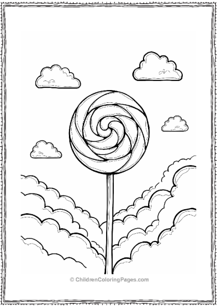 Floating Lollipops In The Sky Free PDF Printable