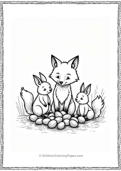 Fox And Friends Gathering Nuts Free PDF Printable